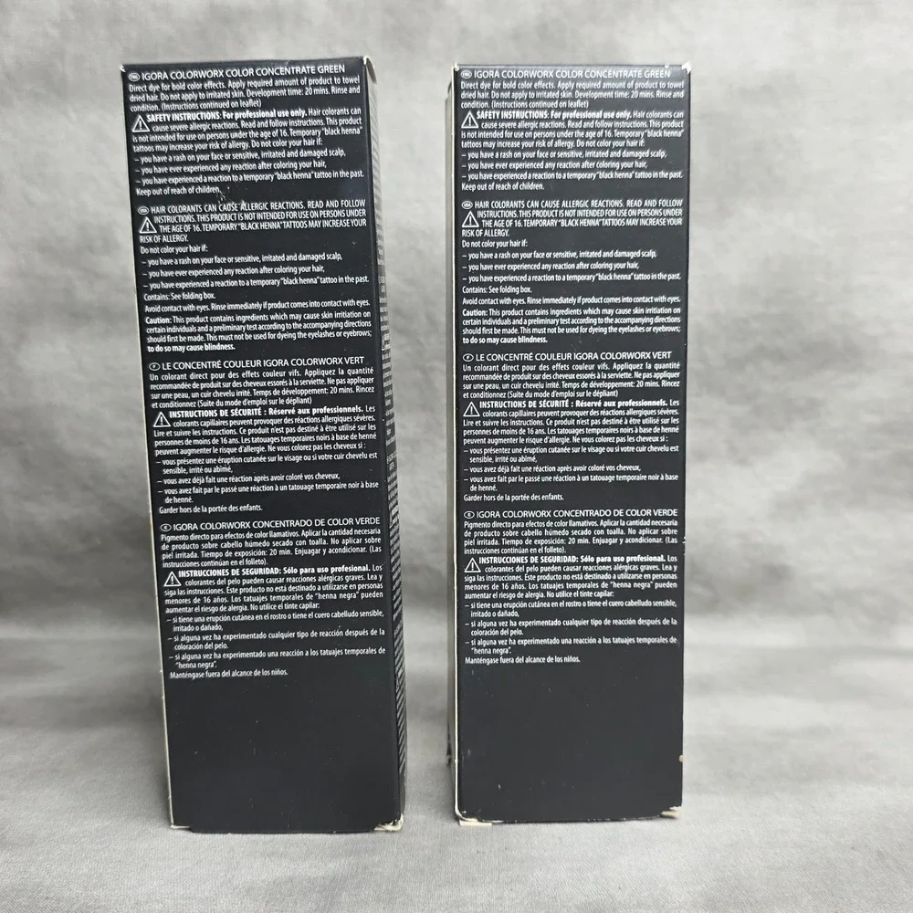 (X2) Schwarzkopf Igora ColorWorx Direct Dye GREEN 3.4 fl oz